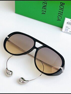 Bottega Veneta Drop Aviator Sunglasses